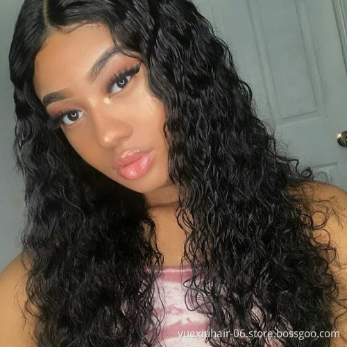 5x5 Closure Wig water wave Wholesale Brazilian Virgin Hair  Hair Density 150% 5*5 wigs body